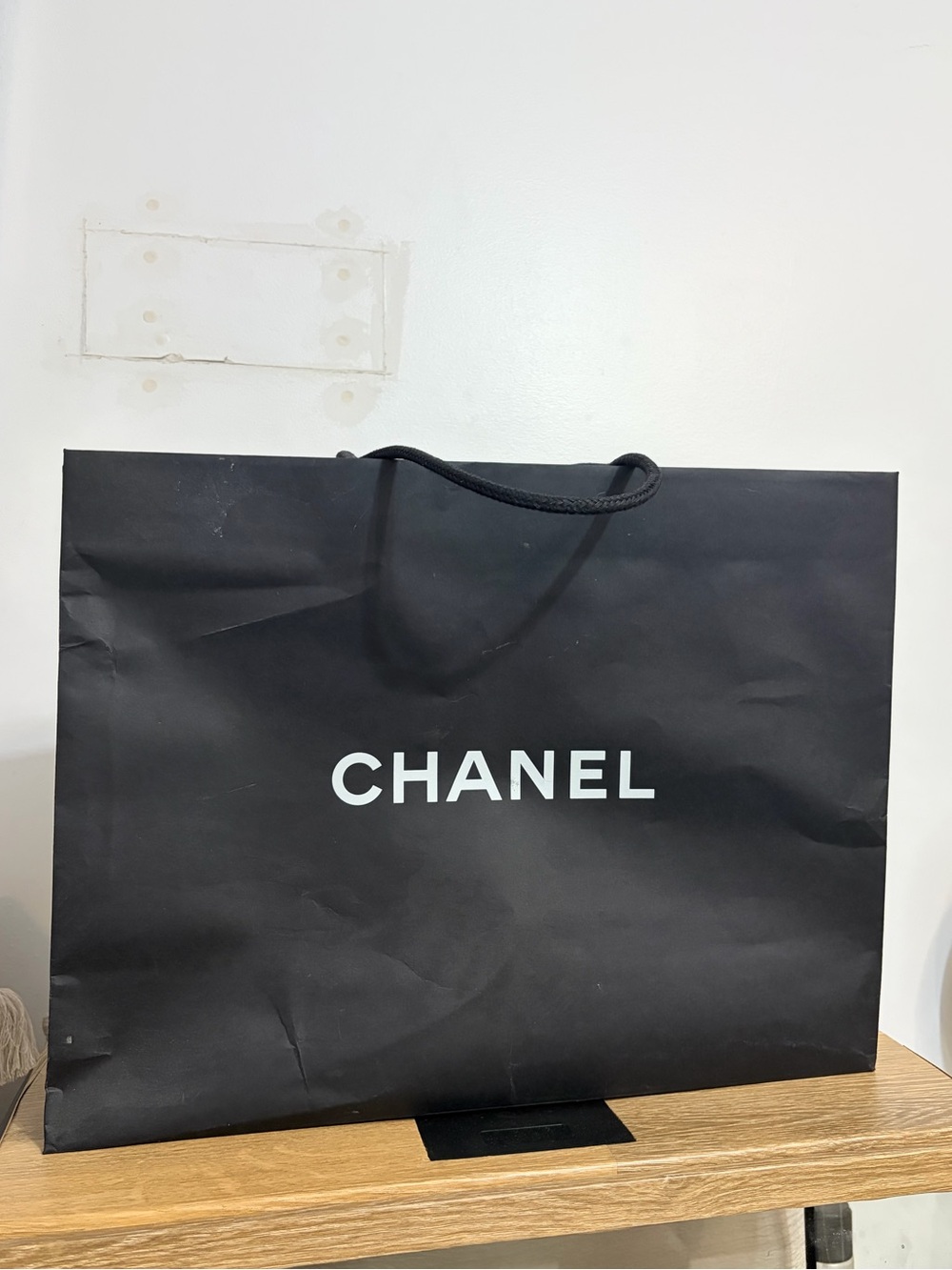 CHANEL Paper Shopping Bag & Ribbon - Authentic